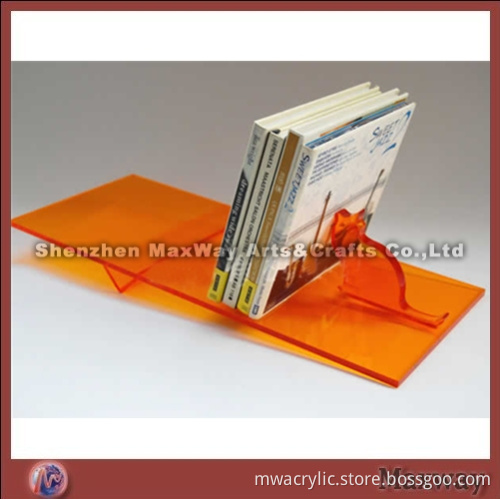 Orange High-quality Elegant Acrylic CD Display Shelf